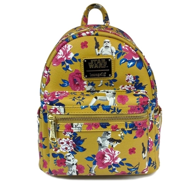 NWT Floral AOP Storm Trooper Loungefly backpack - Picture 2 of 9